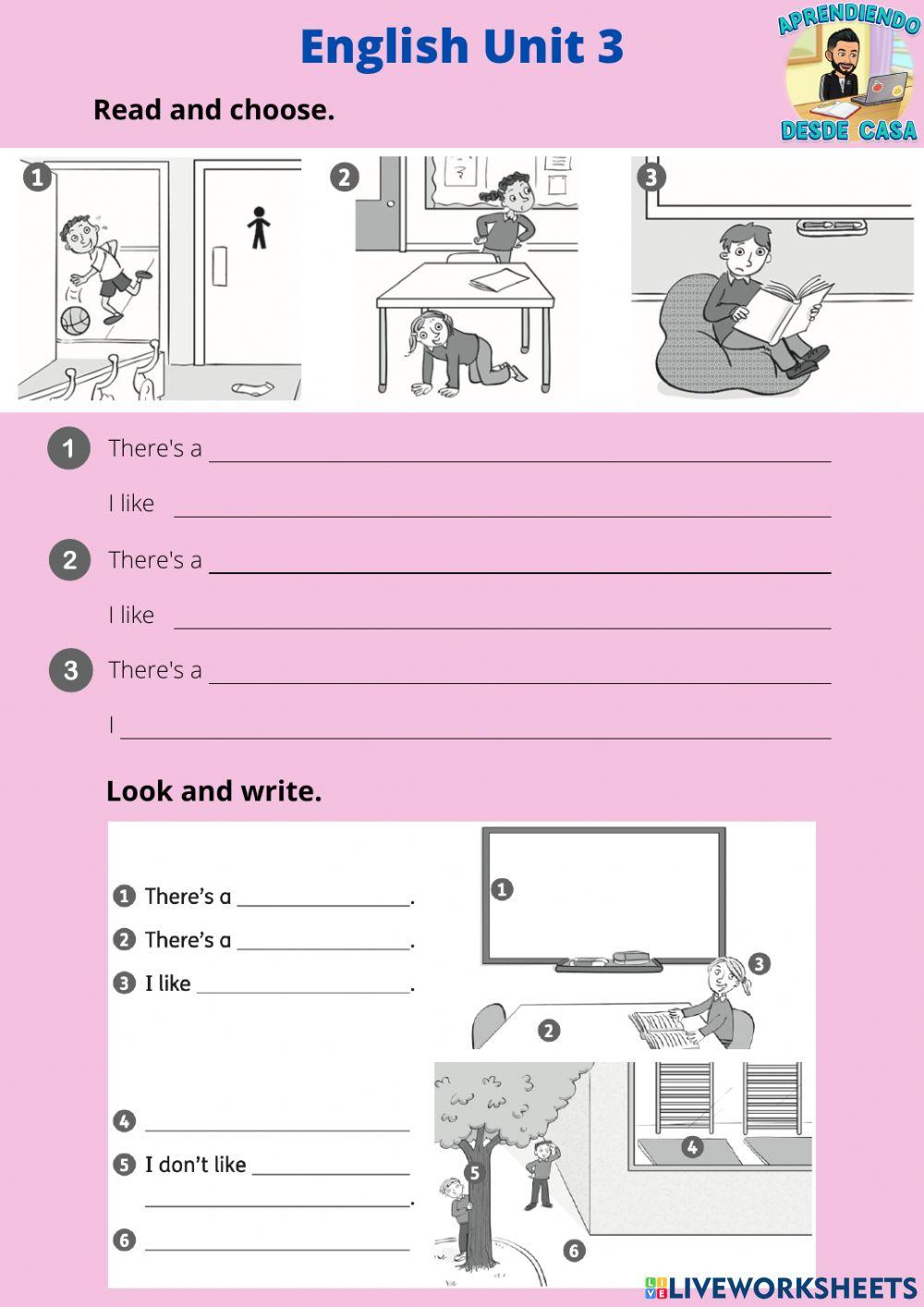 English Unit 3 Ficha 3