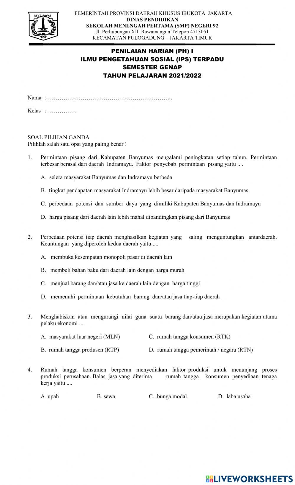 PH I IPS 8 Smt Genap