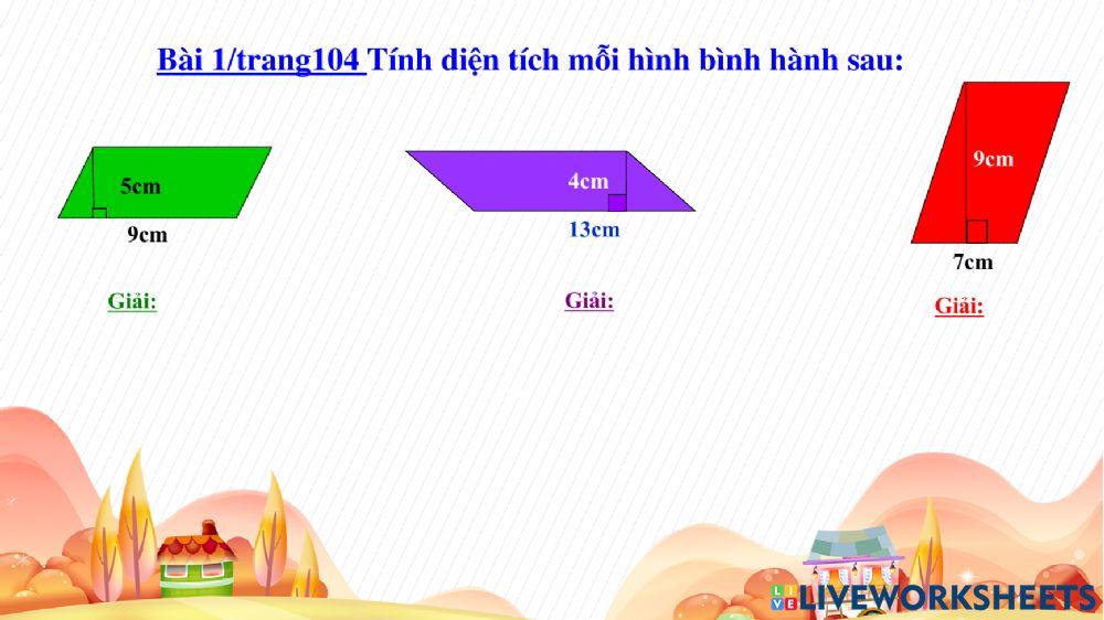 Diện tích hình bình hành