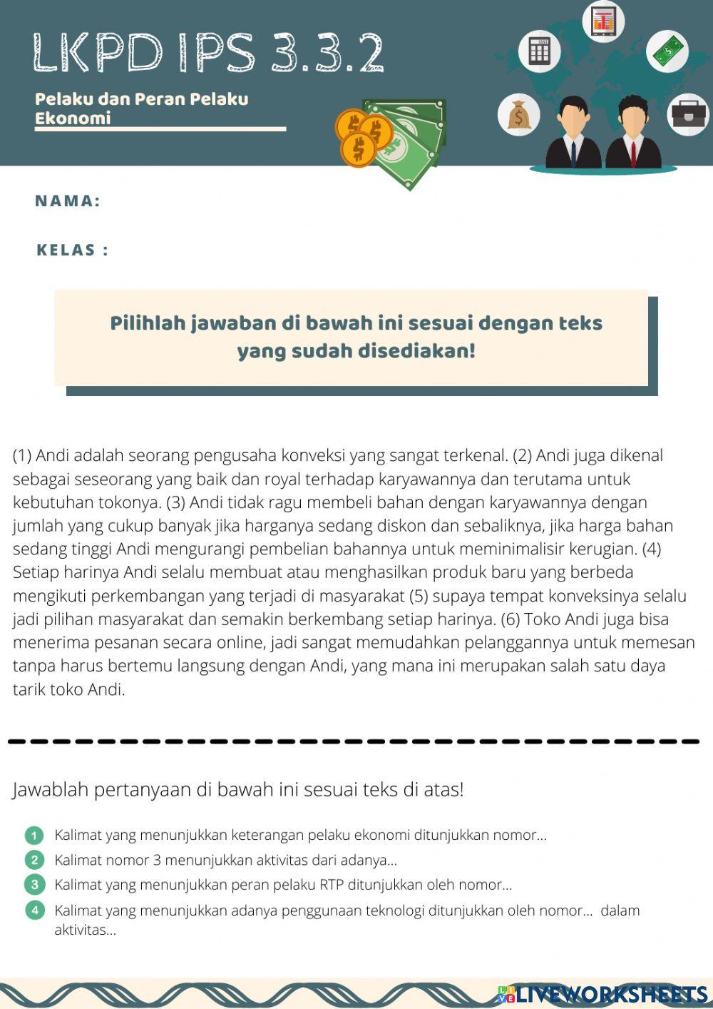 LKPD IPS 3.3.2 Pelaku Ekonomi