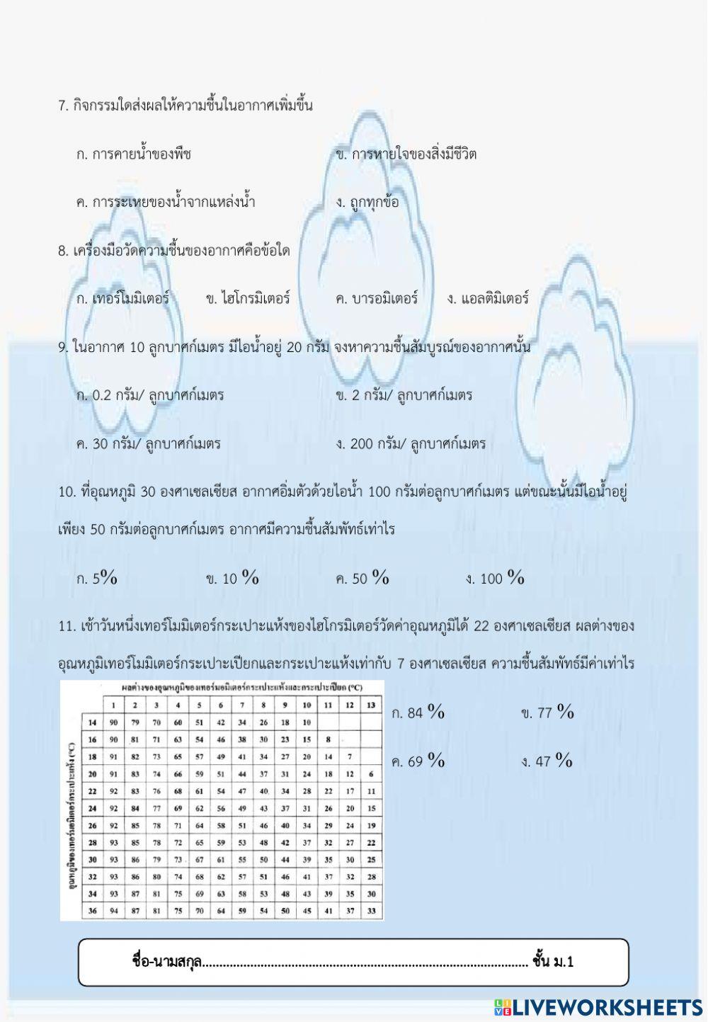 สมบัติของอากาศ