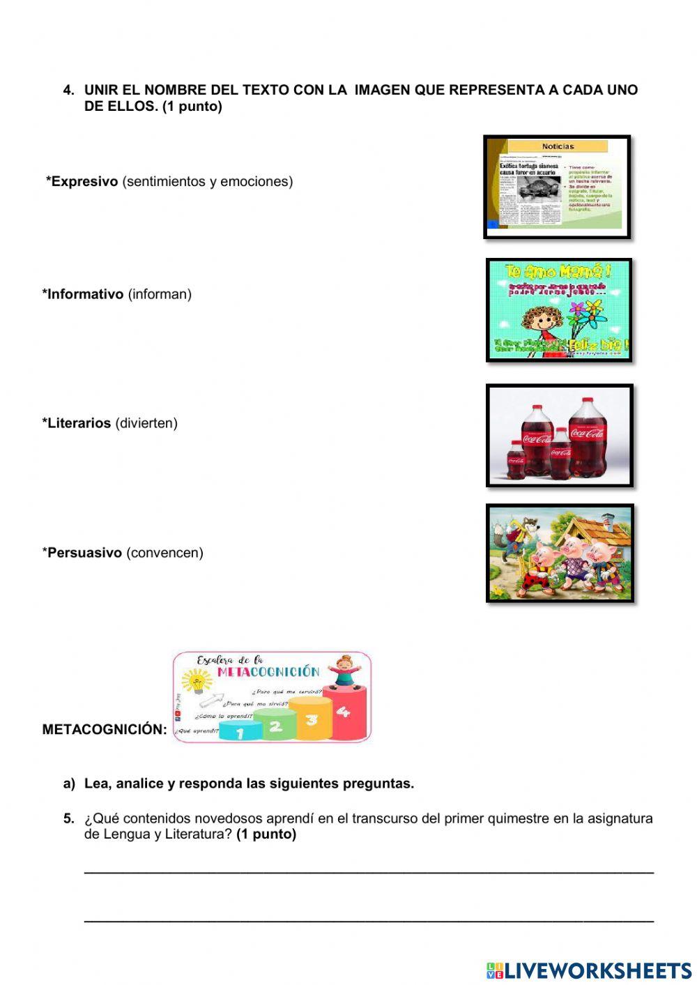 Examen del primer quimestre