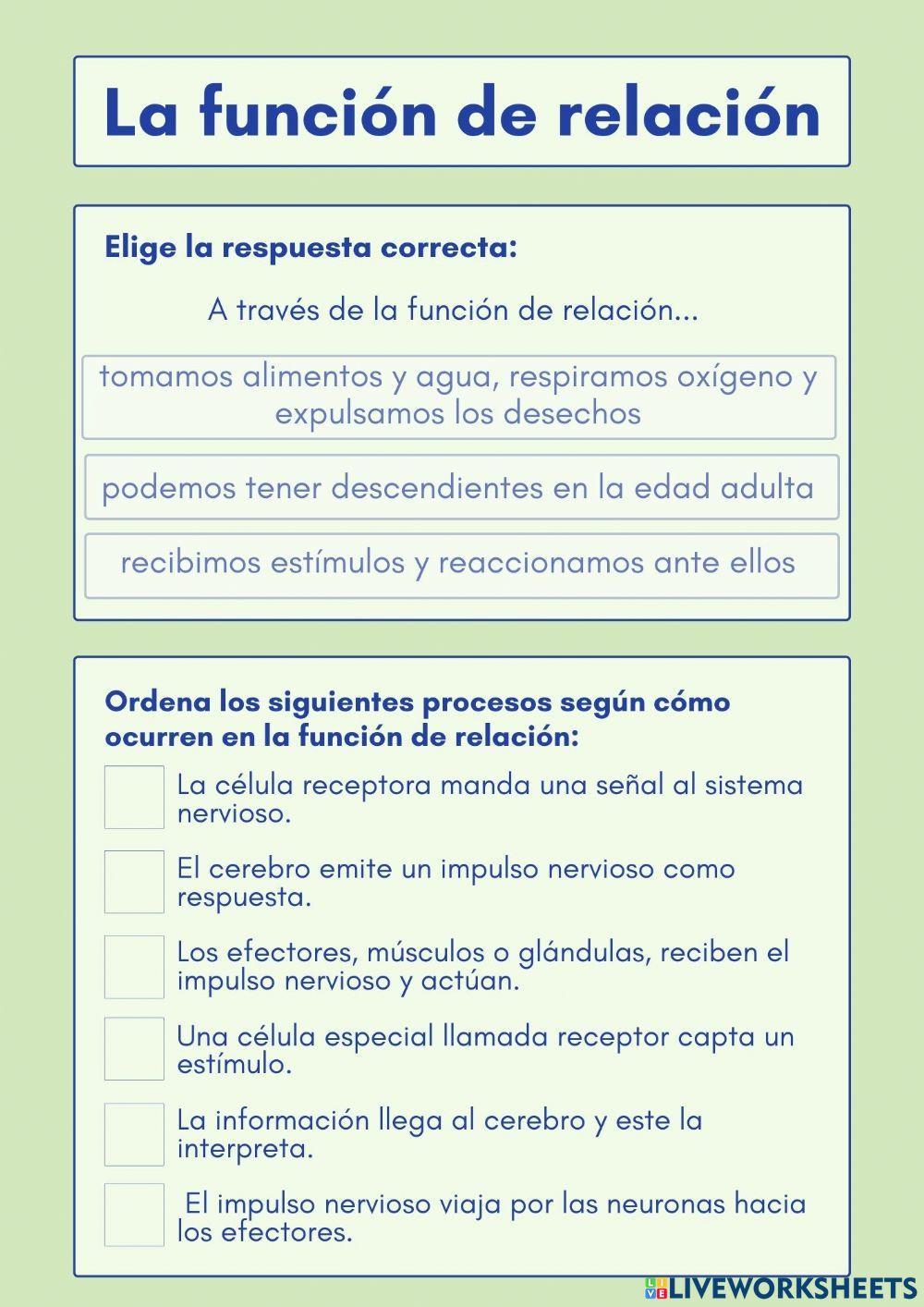 La función de relación