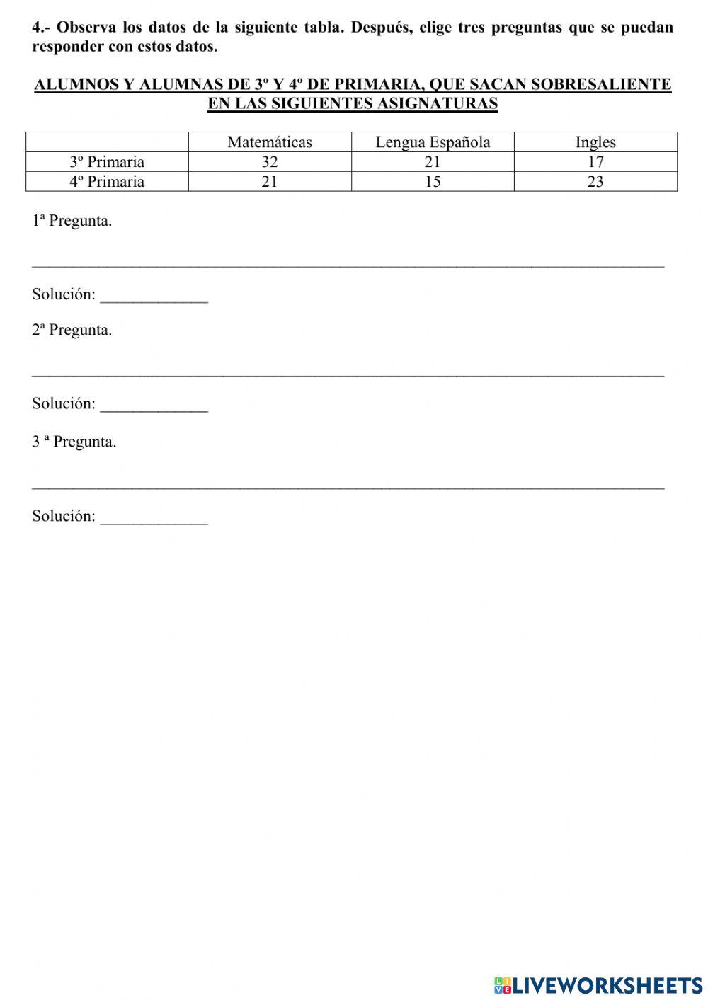 Repaso tema 5 matemáticas