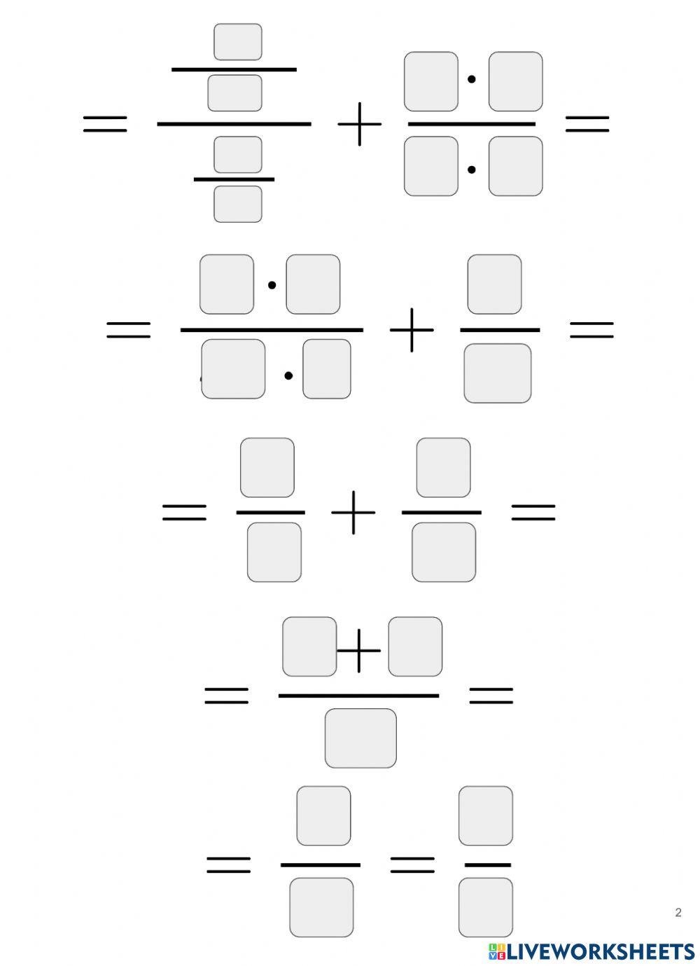 Operaciones combinadas