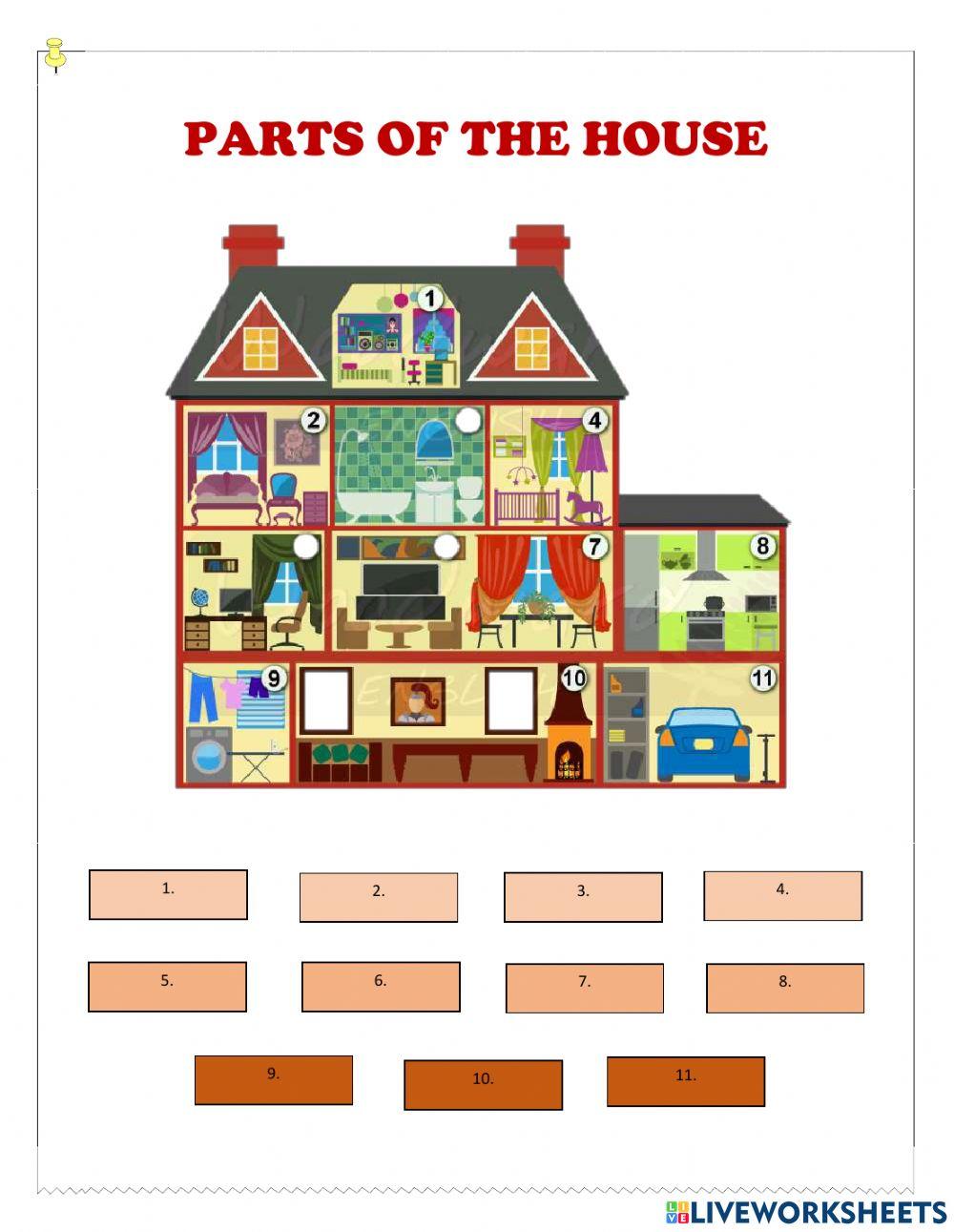 Labor social, Marìa Josè Romero, parts of the house