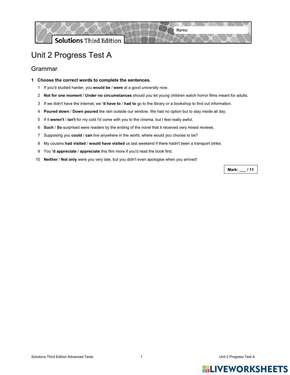 Solutions advanced 3e test unit 2 5283666 nagy andrea