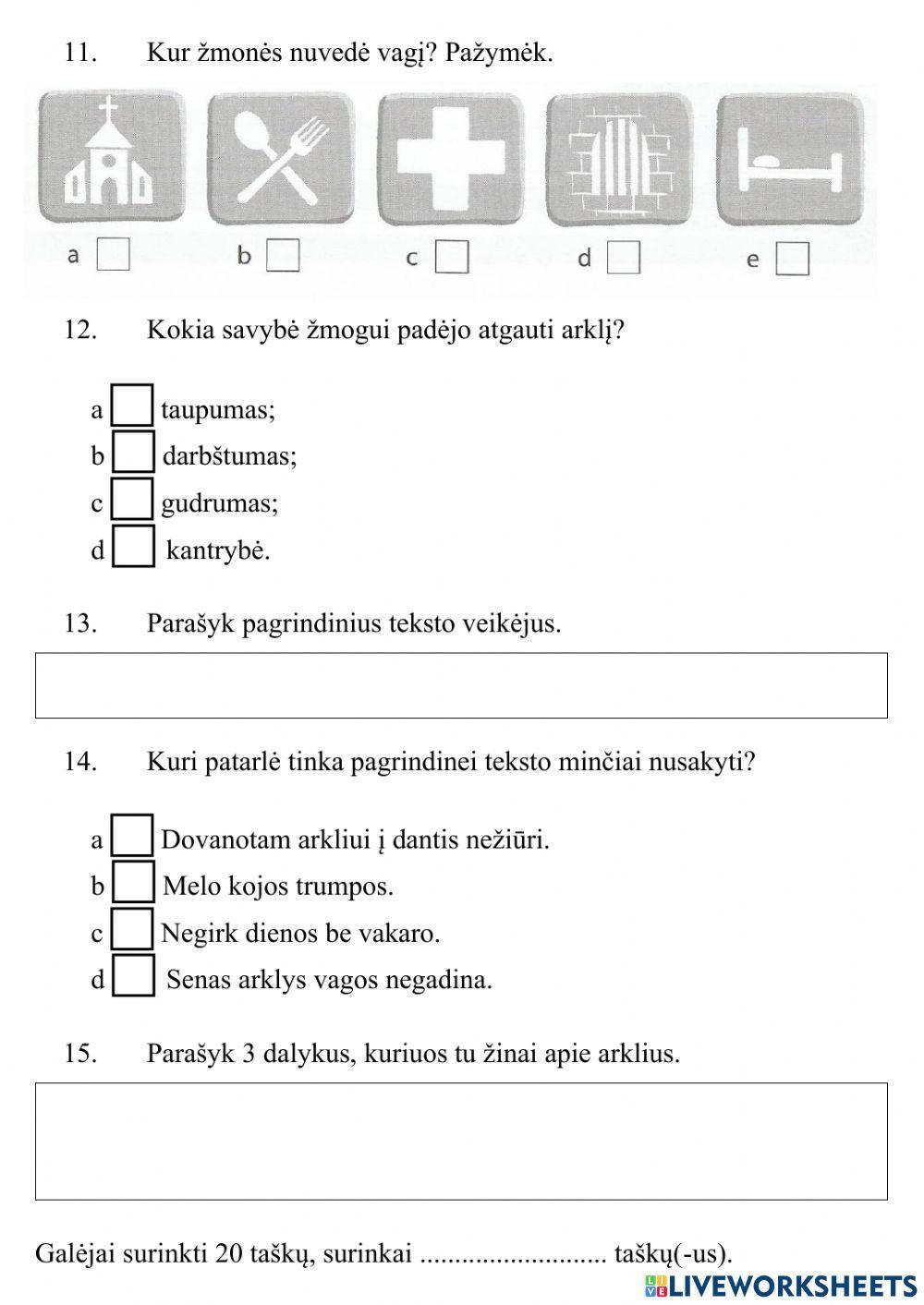 Teksto suvokimo testas Nr. 5