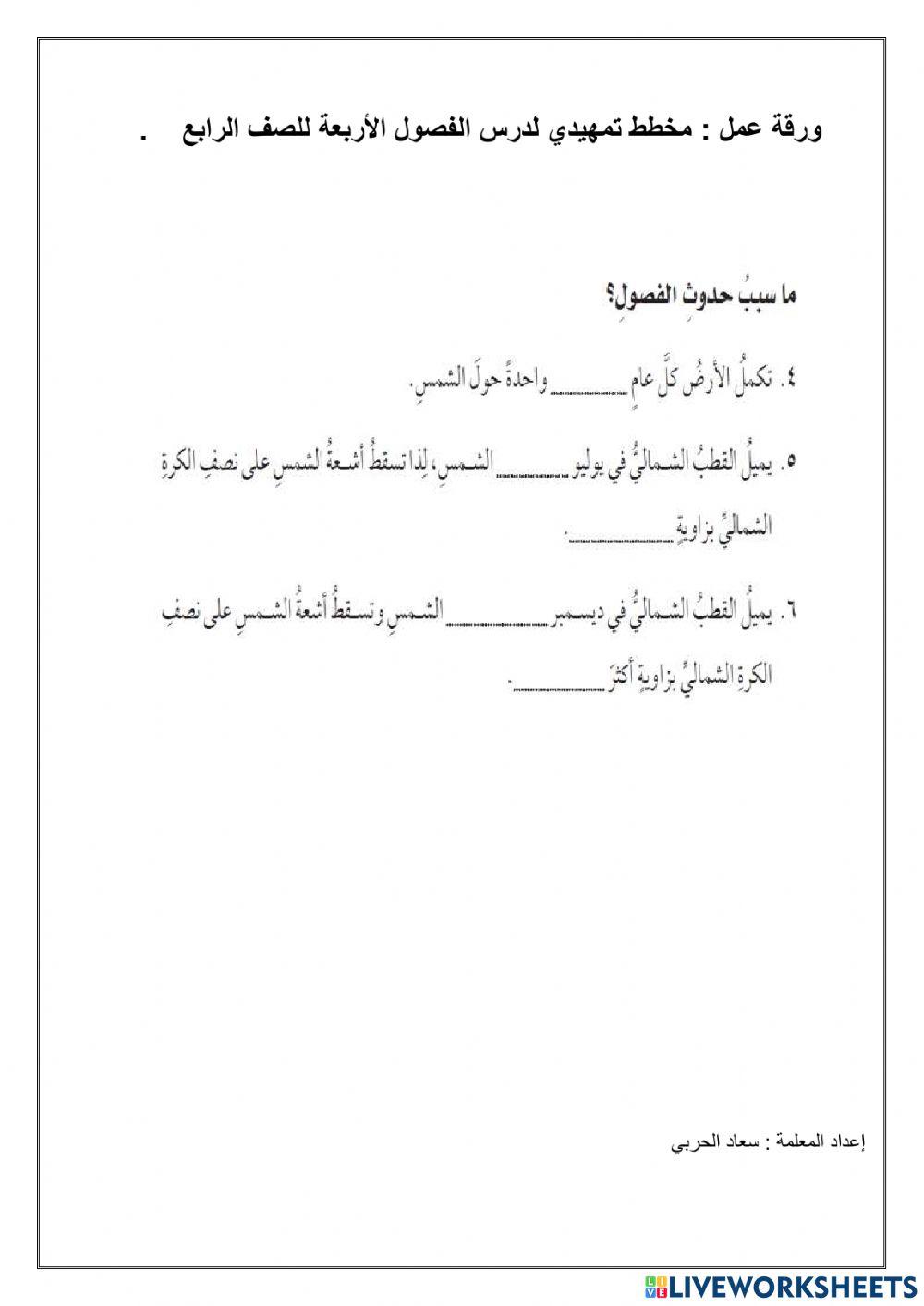 الفصول الأربعة