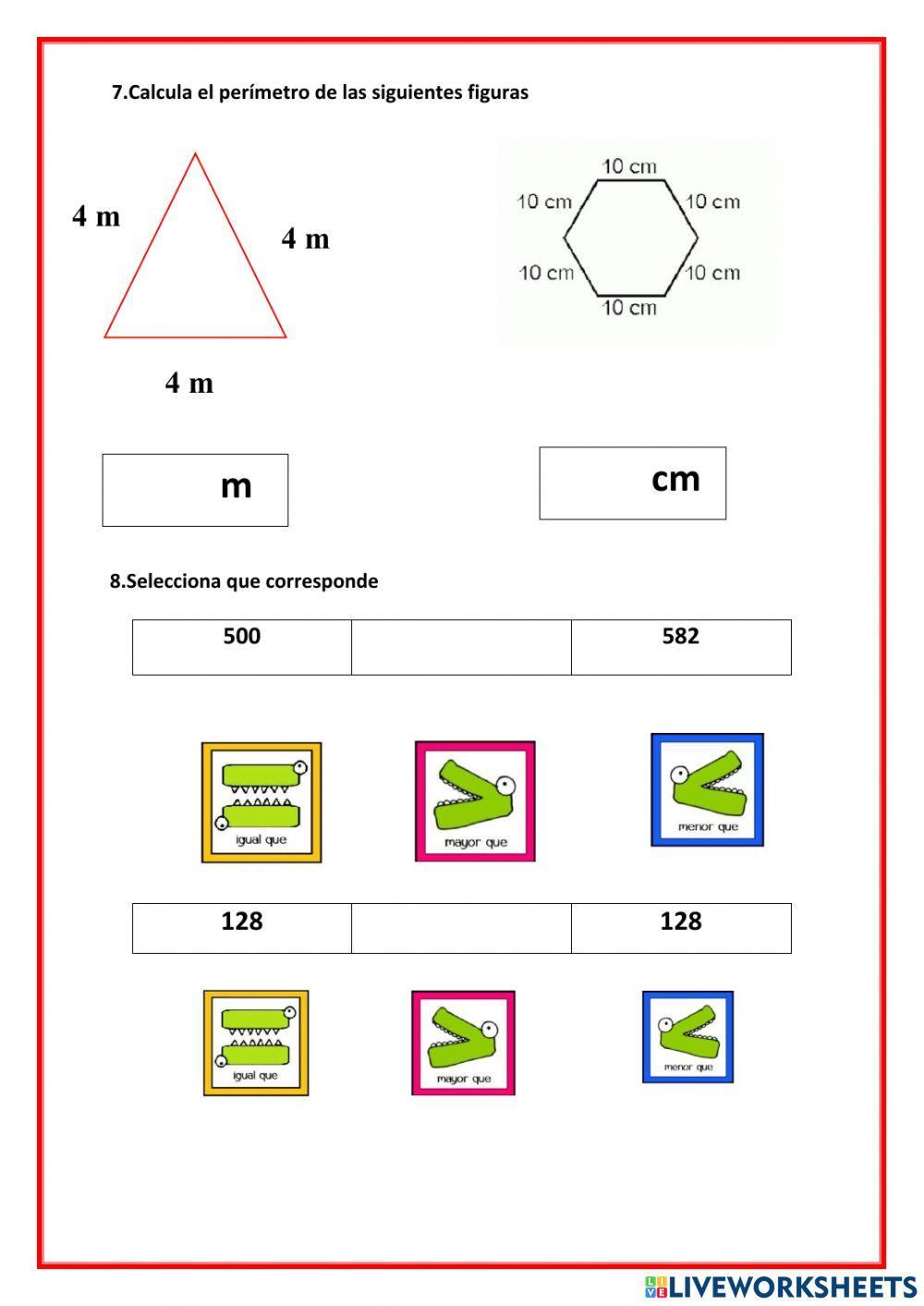 Quimestral de matemáticas