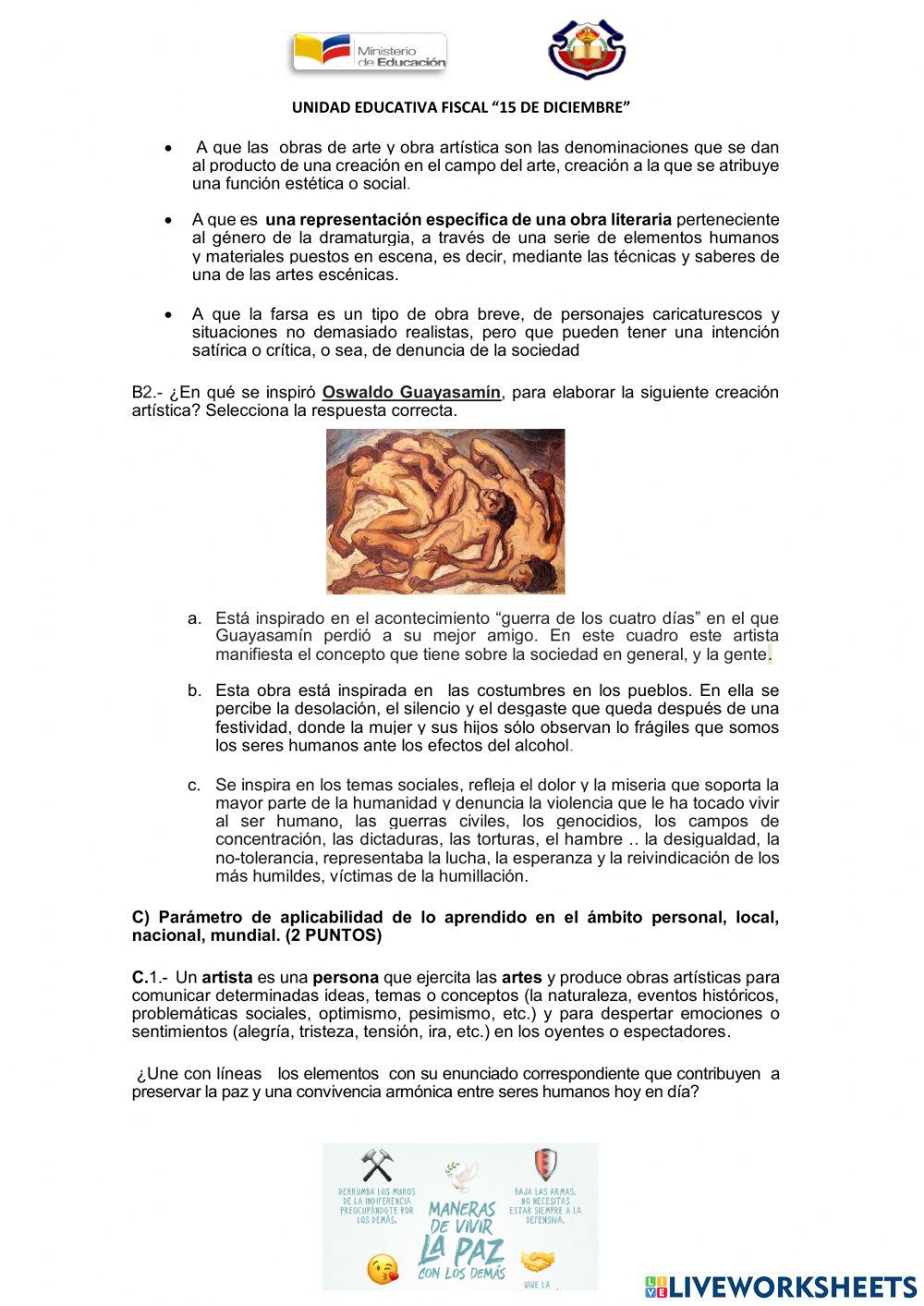 Examen quinestral 2dos