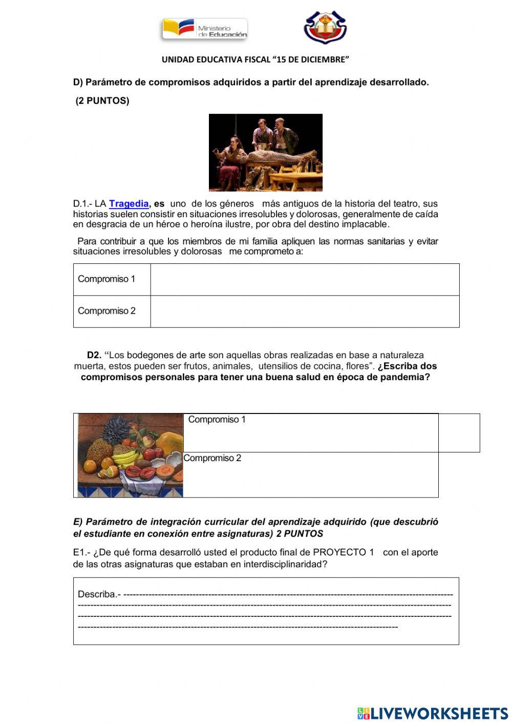 Examen quinestral 2dos