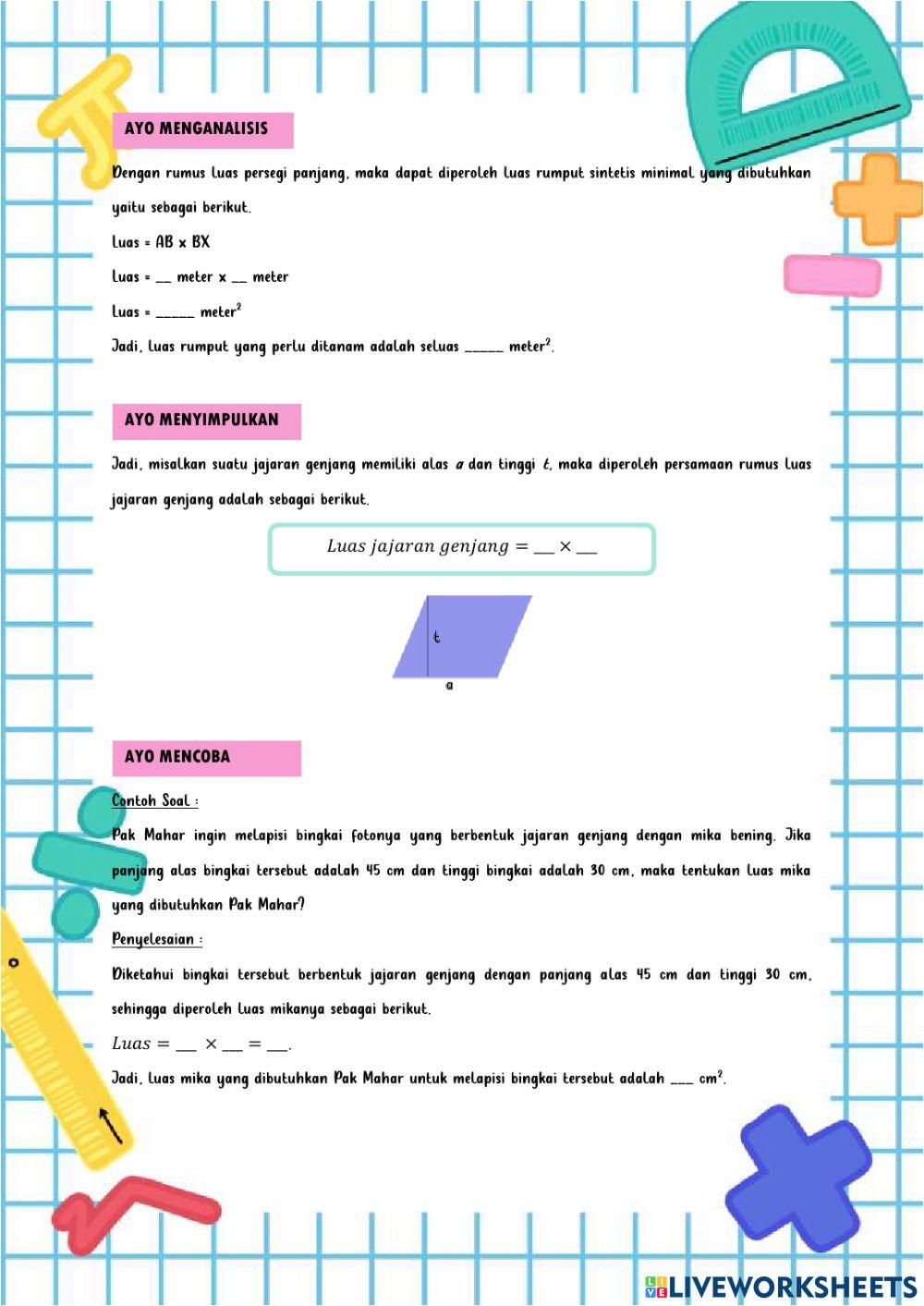 LKPD Jajaran genjang