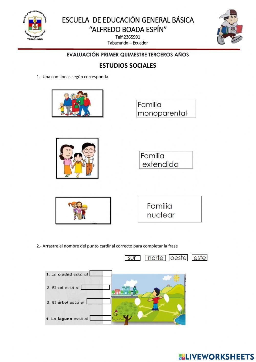 Evaluacion estudios sociales