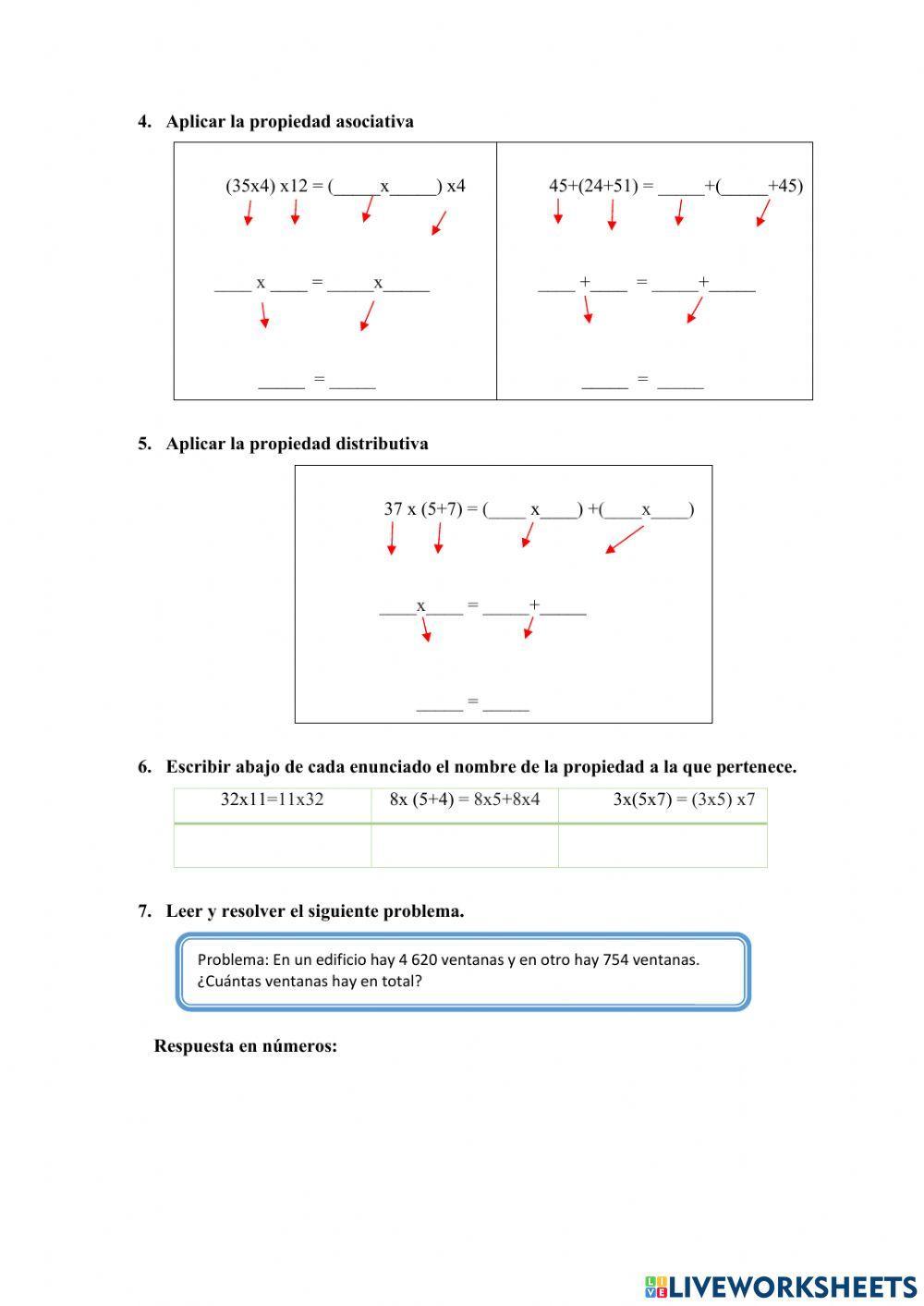 Evaluación de matemáticas