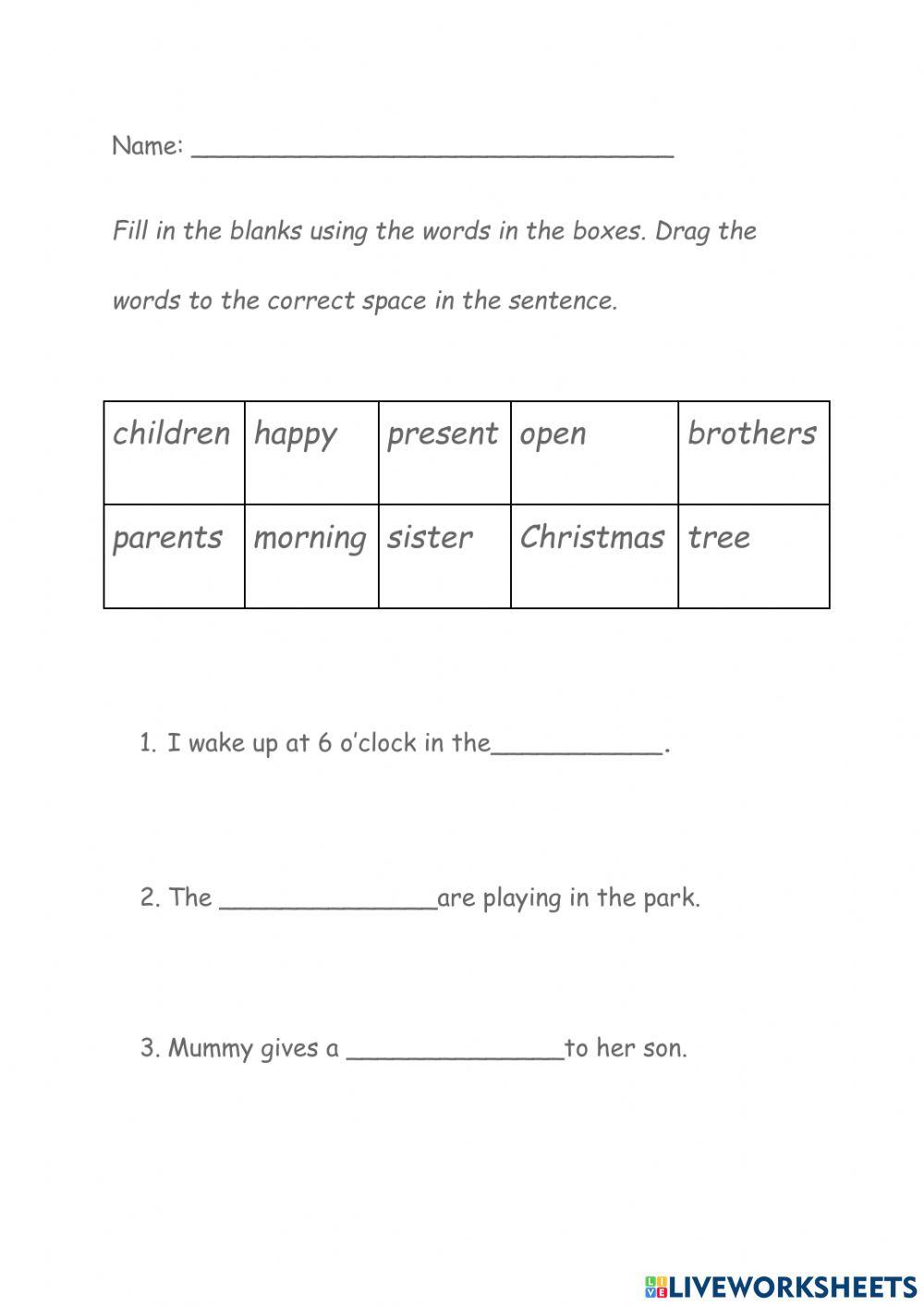 1819577 Vocabulary teacherharris LiveWorksheets