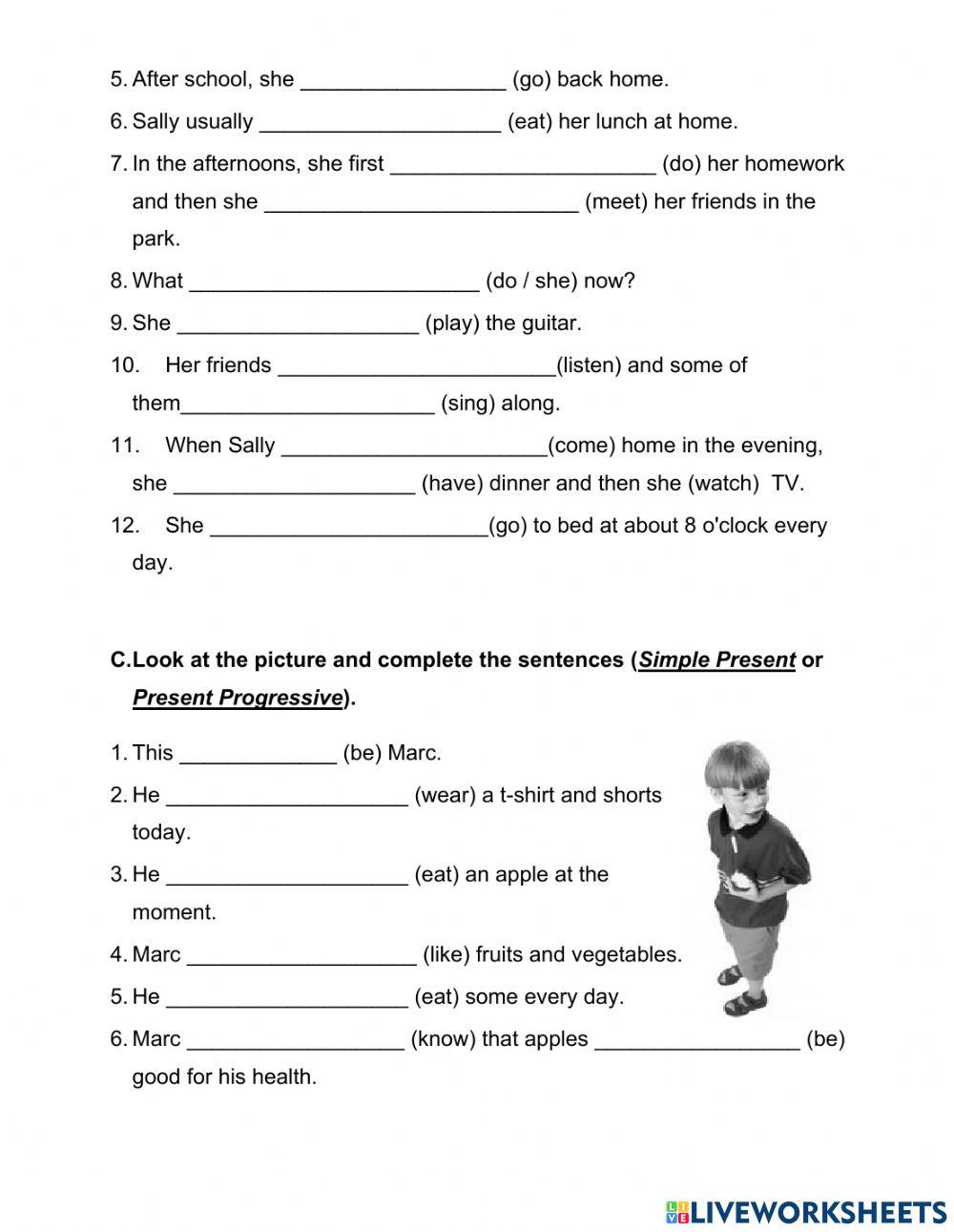Simple present vs Present Progressive
