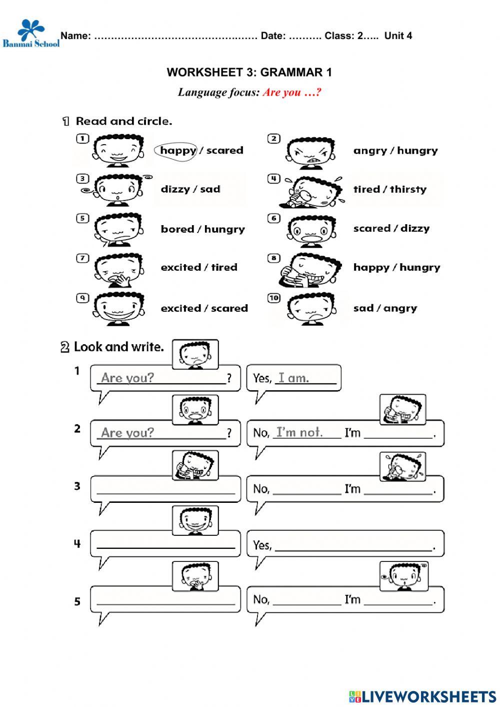 Unit 4. Language Focus 1
