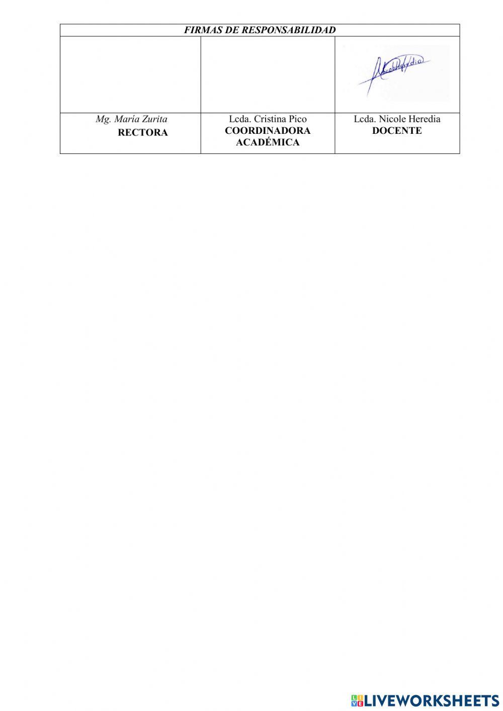 Summative evaluation 3rd grade
