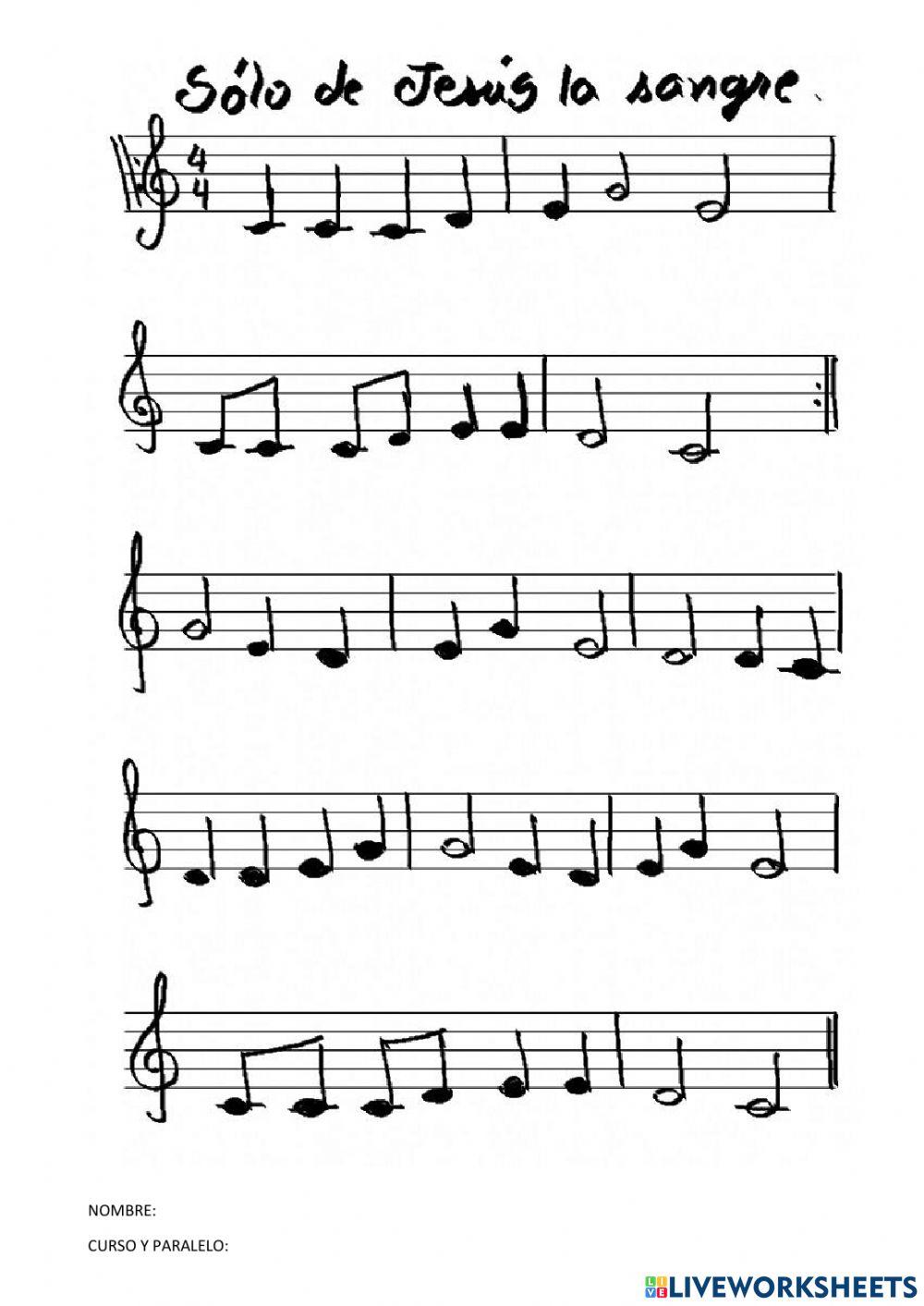 Sólo de jesús la sangre