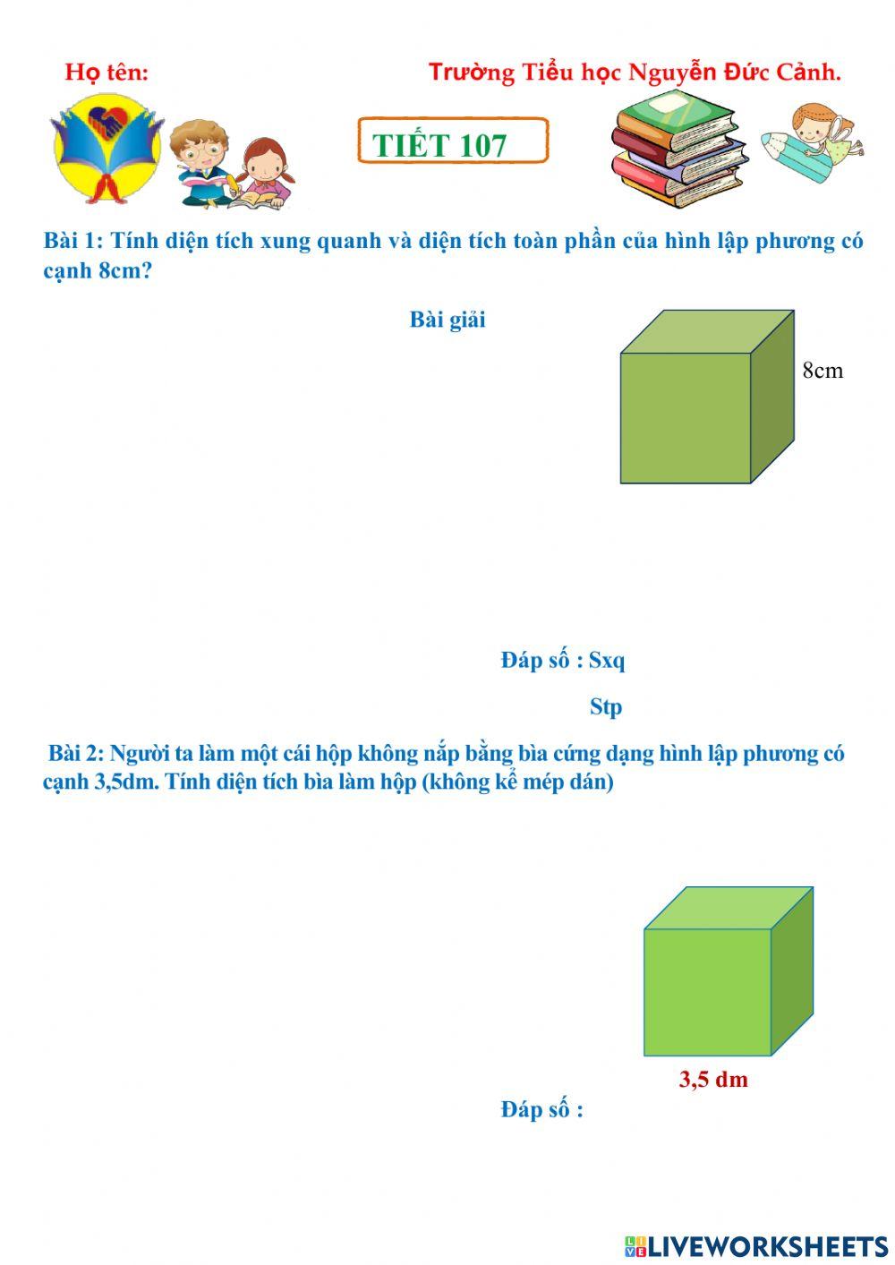 Bài về nhà tiết 107