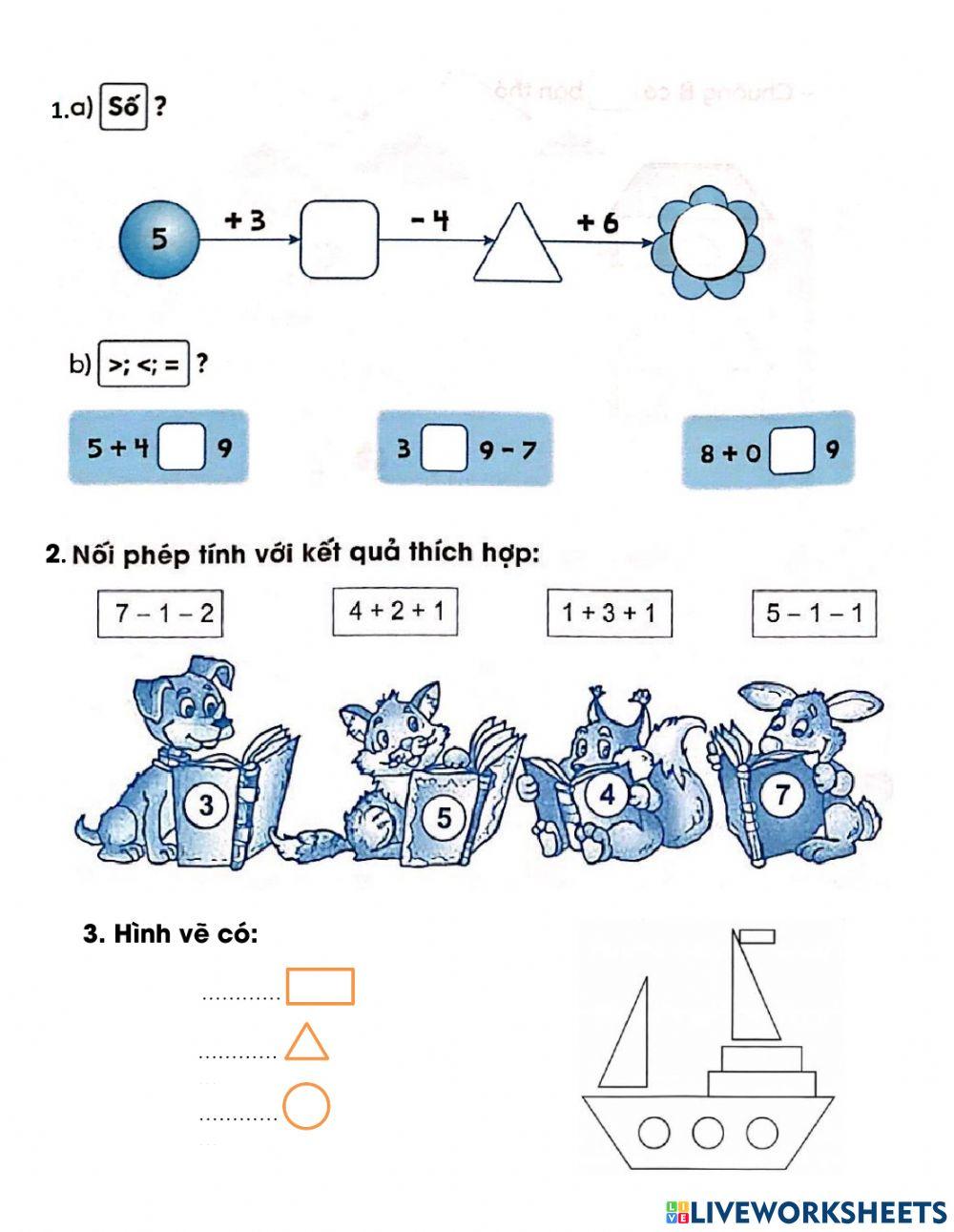 Bài ôn tập TV + T