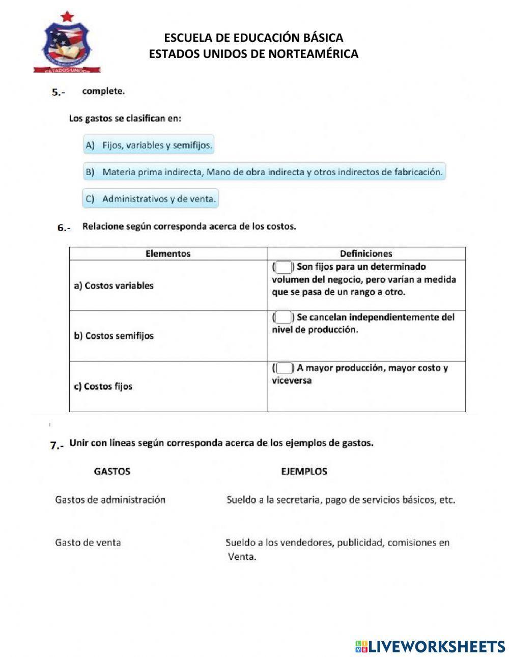 Evaluación quimestral