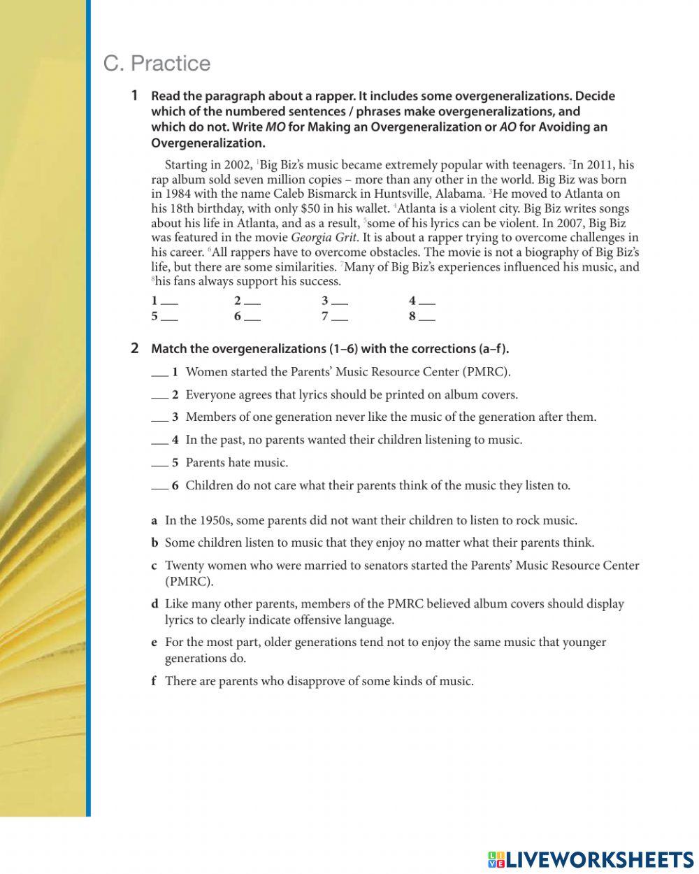 Day 32 Overgeneralisation