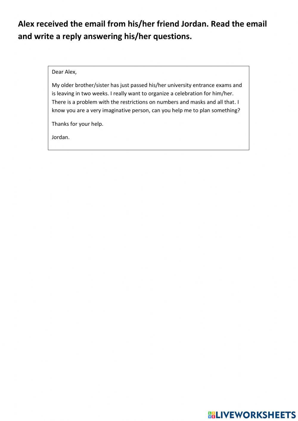 D class Test 1 writing