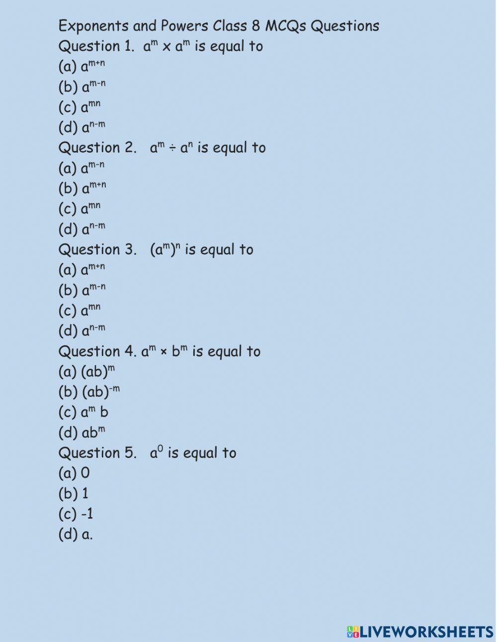 Exponent