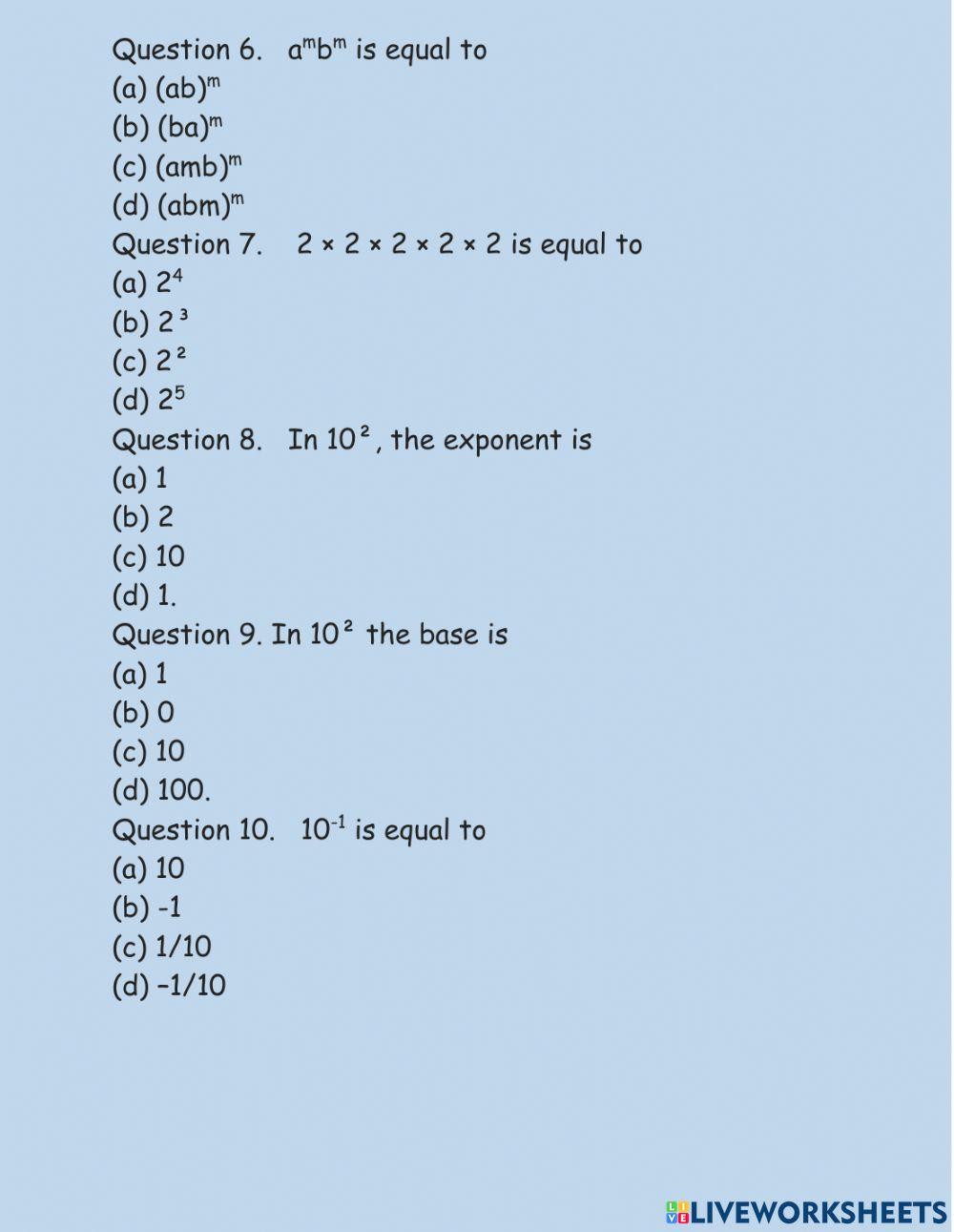 Exponent