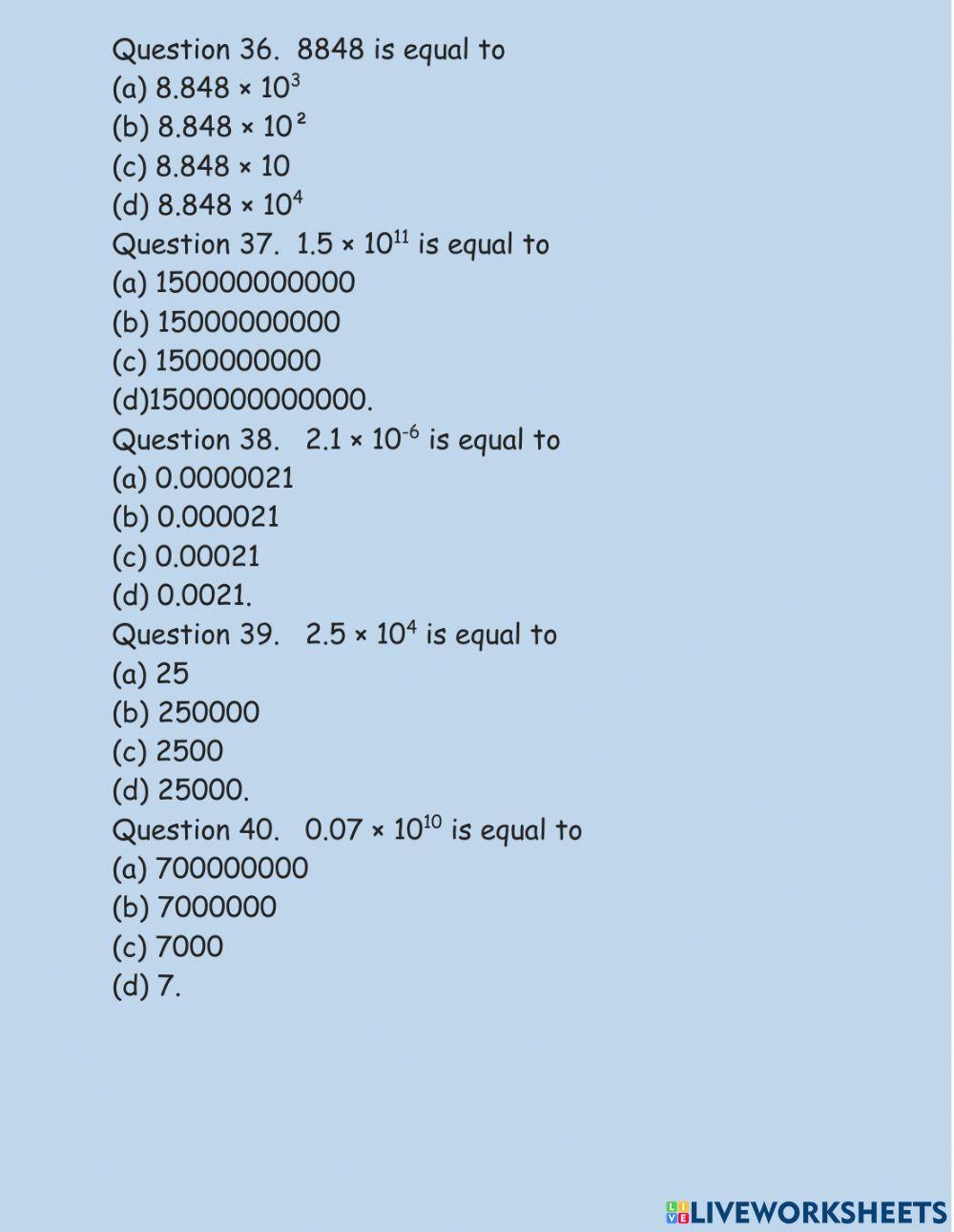 Exponent