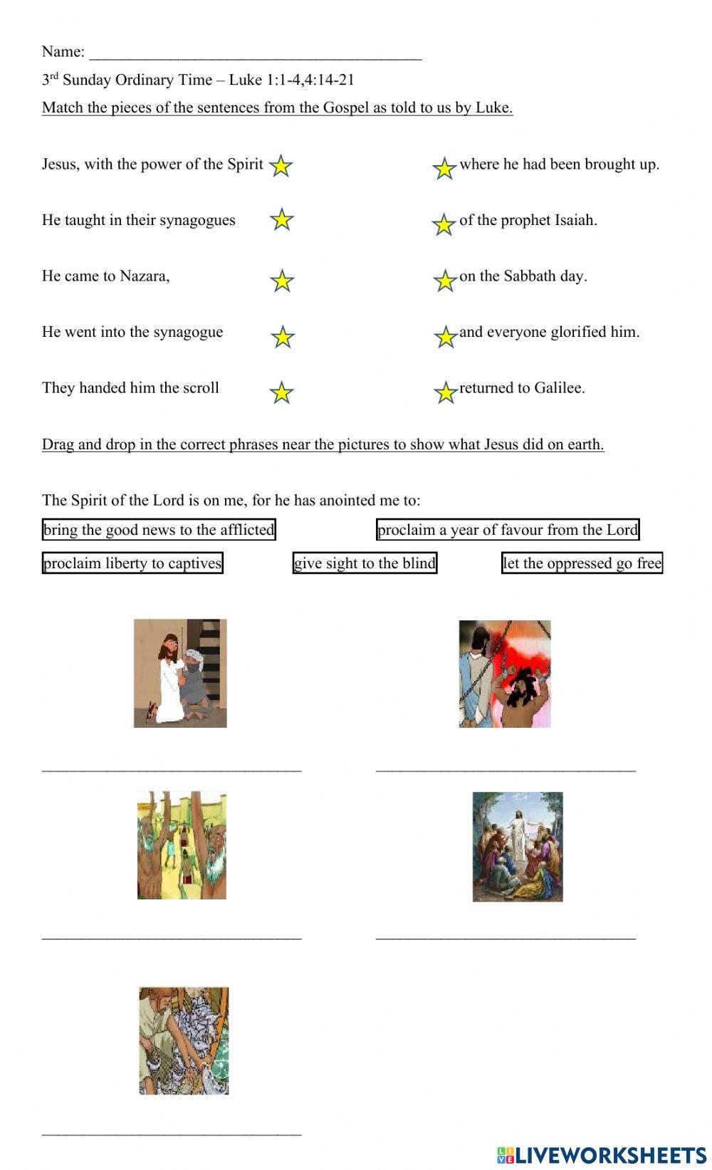 3rd Sunday Ordinary Time