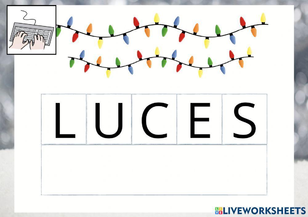 Copiar palabras navidad