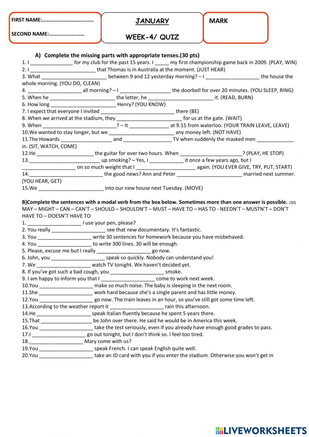 Quiz 16-TED-TERM holiday