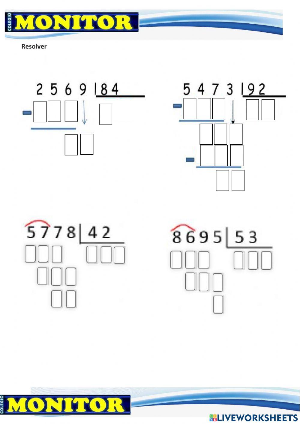 Multiplicacion y division
