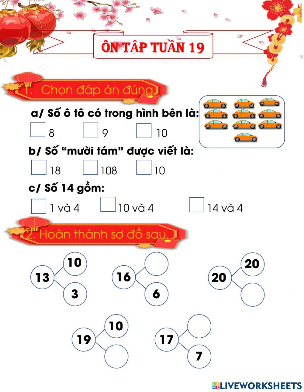 Ôn tập toán tuần 19