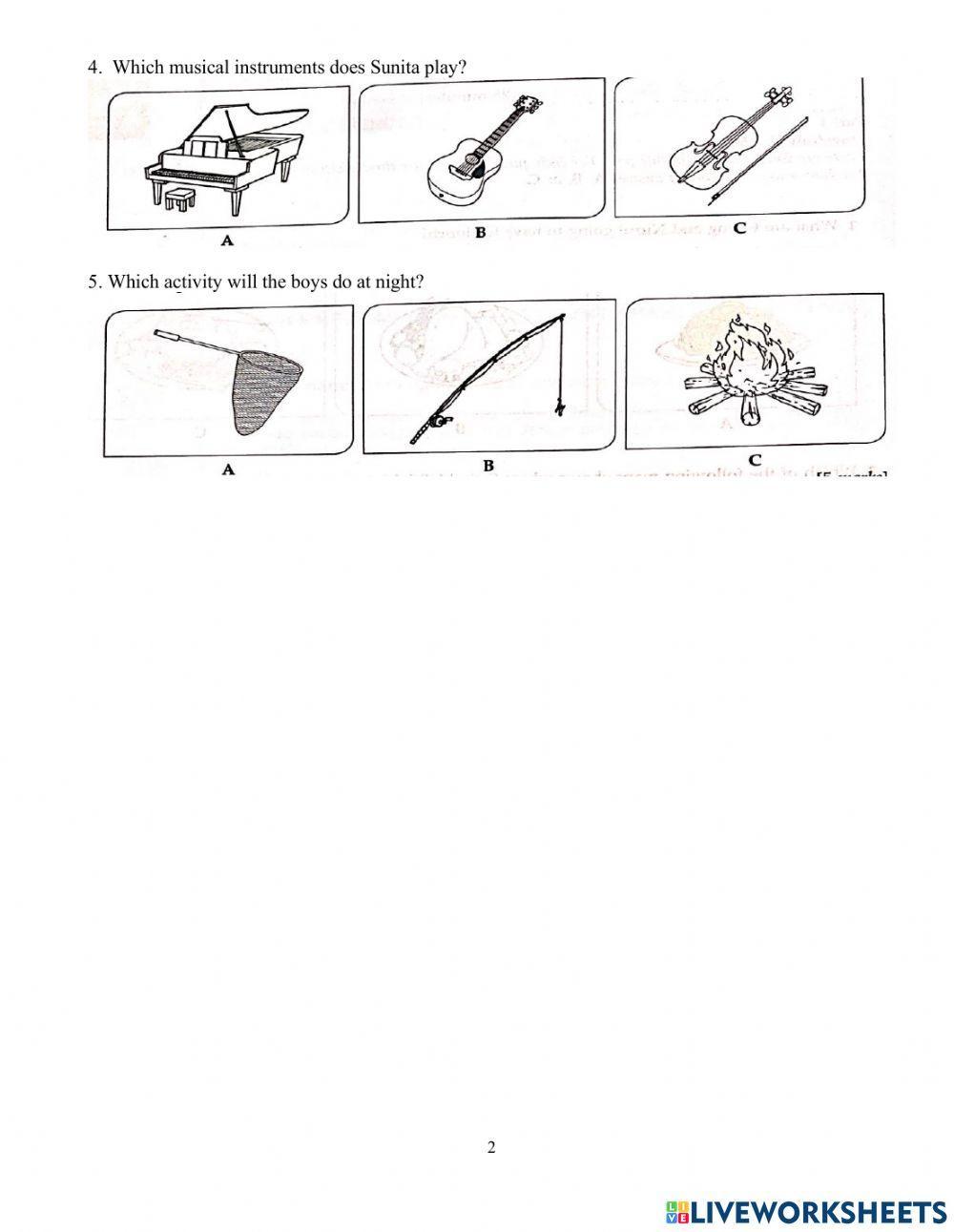 Listening Extra Practices (Part 1 & 3)