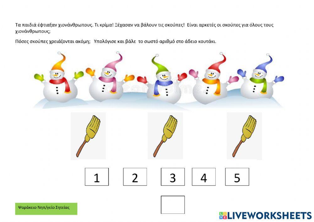 Χιονάνθρωποι και σκούπες