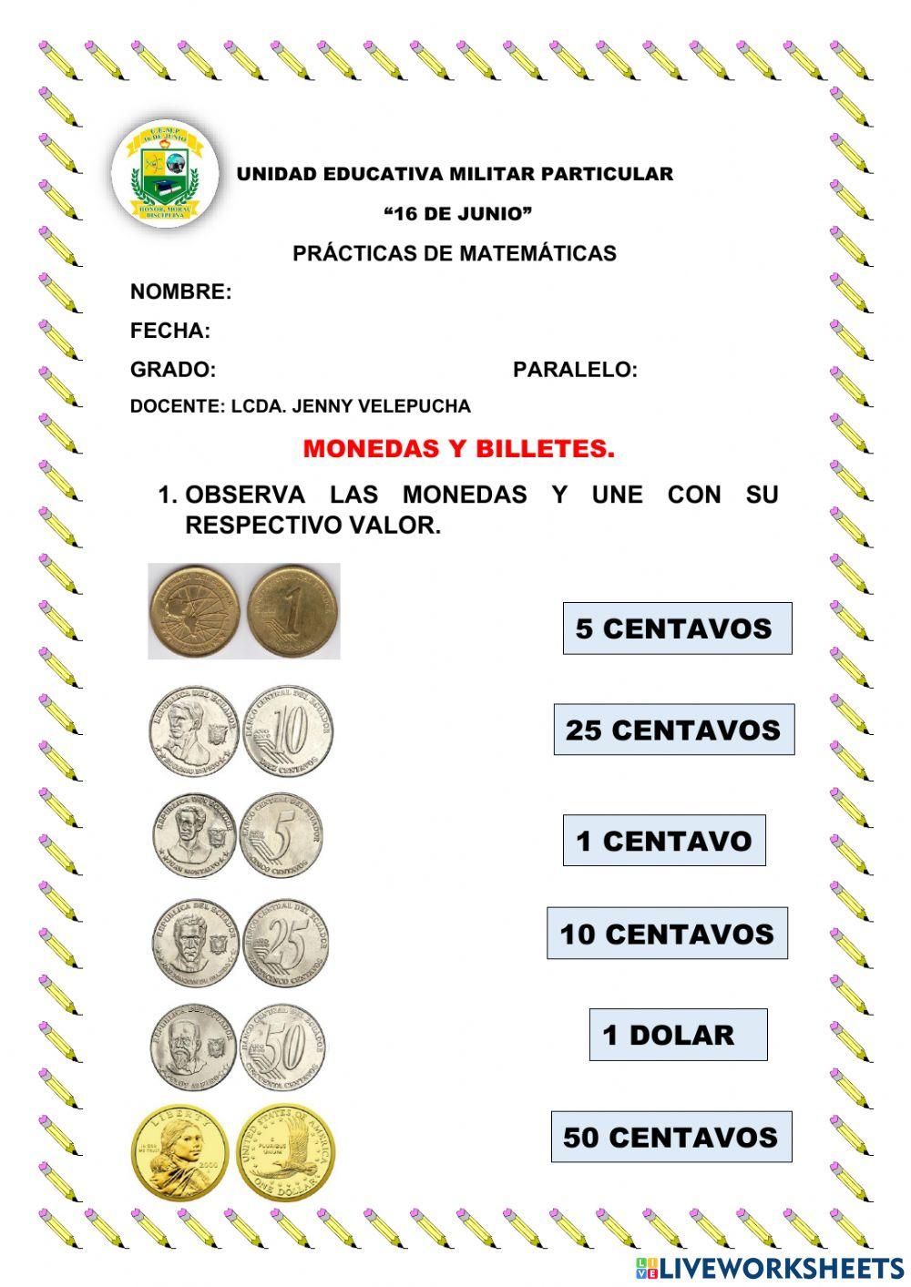 Monedas y billetes