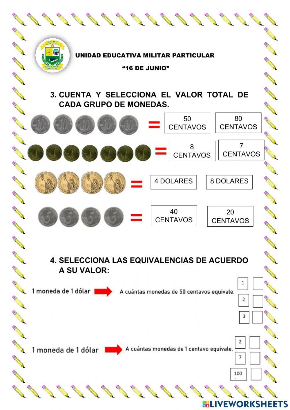 Monedas y billetes