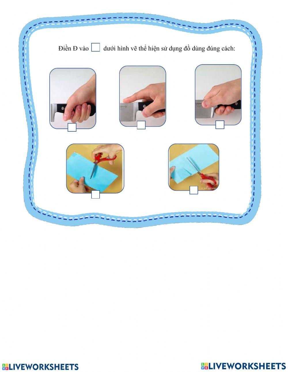 Sử dụng đồ dùng đúng cách - TNXH