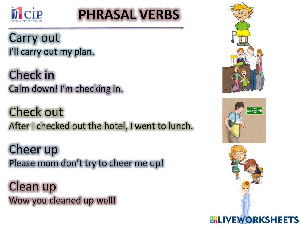 Week 4 Phrasal verbs
