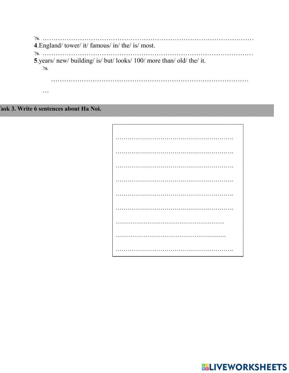 EL6 unit 9 reading and writing