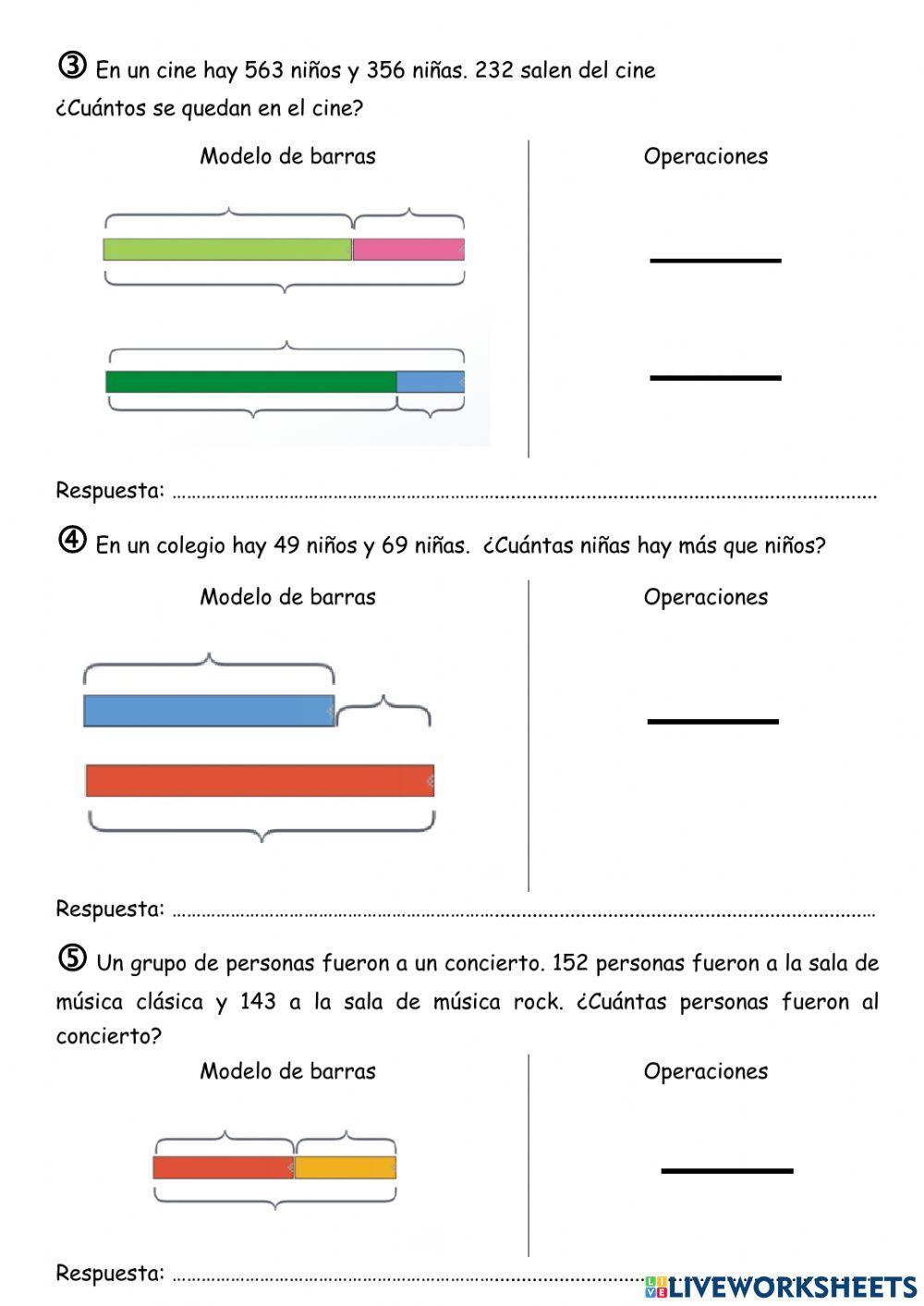 Problemas modelo barras