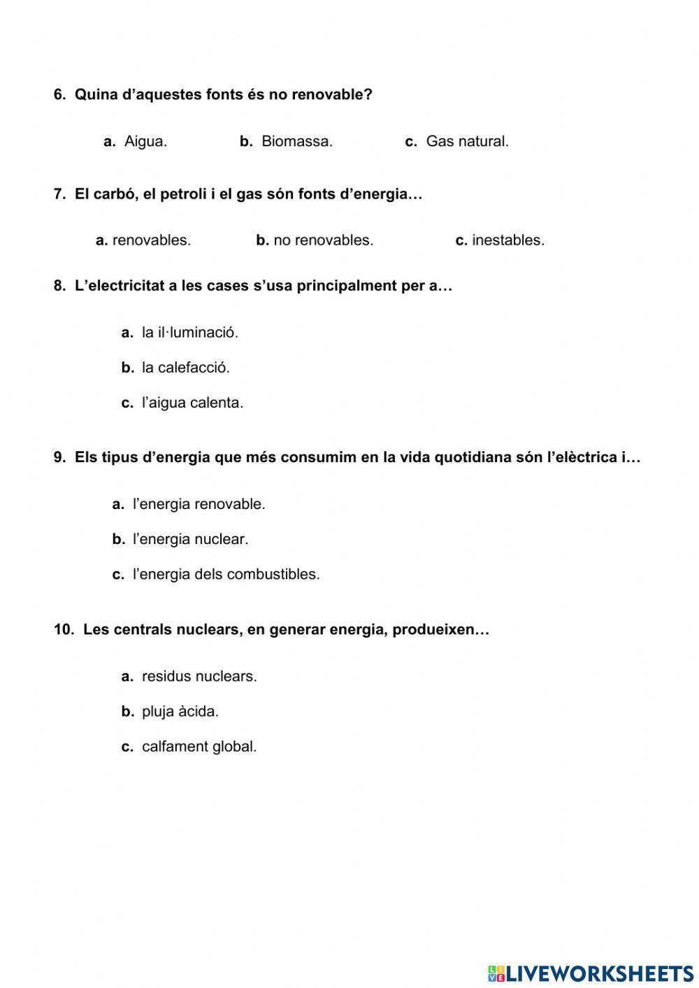 Recursos Materials i Energètics