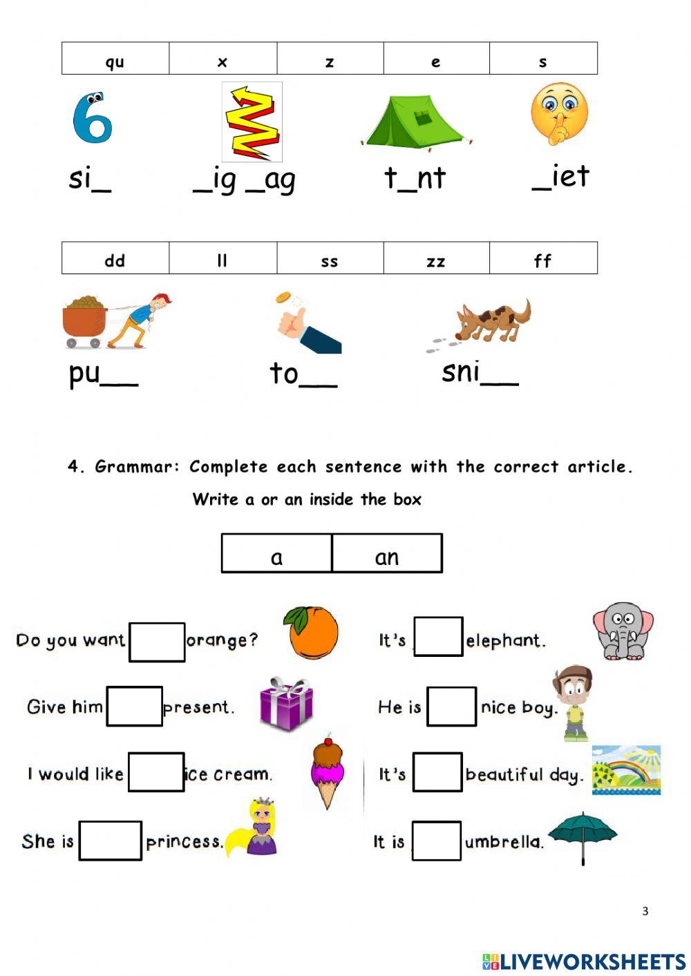 English Mini Quiz Revision