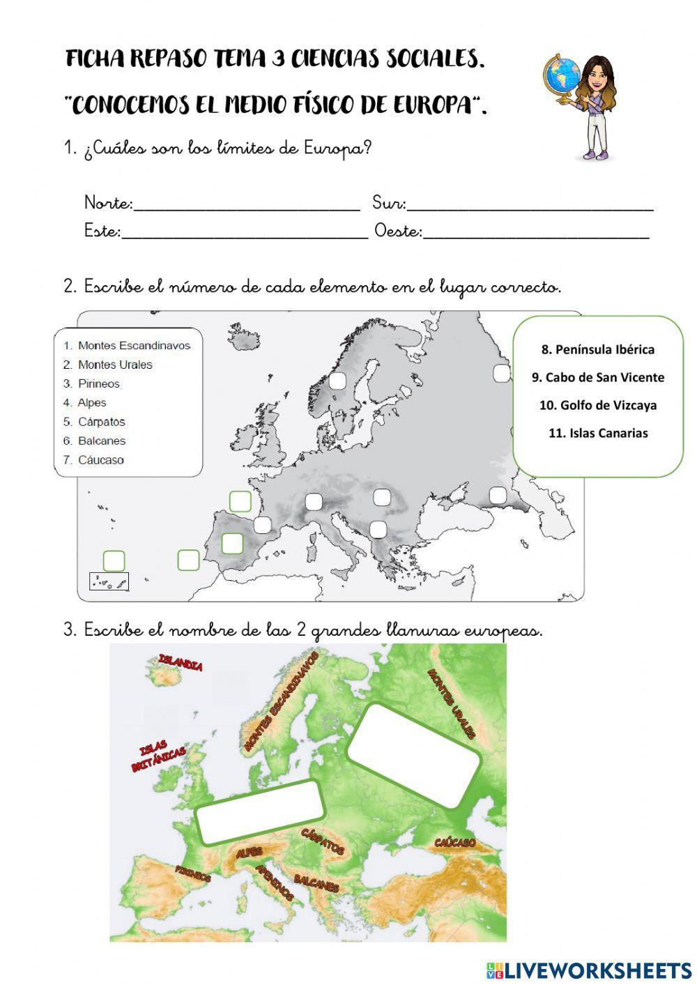 Conocemos el medio físico de Europa