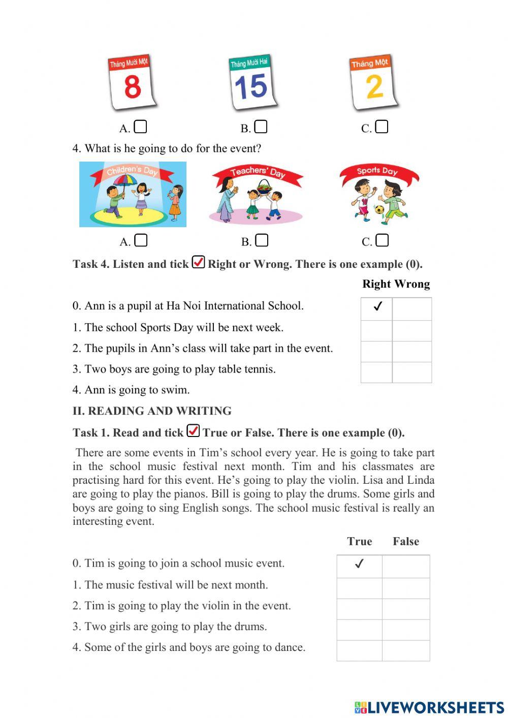 Unit 10: When will Sports Day be ?