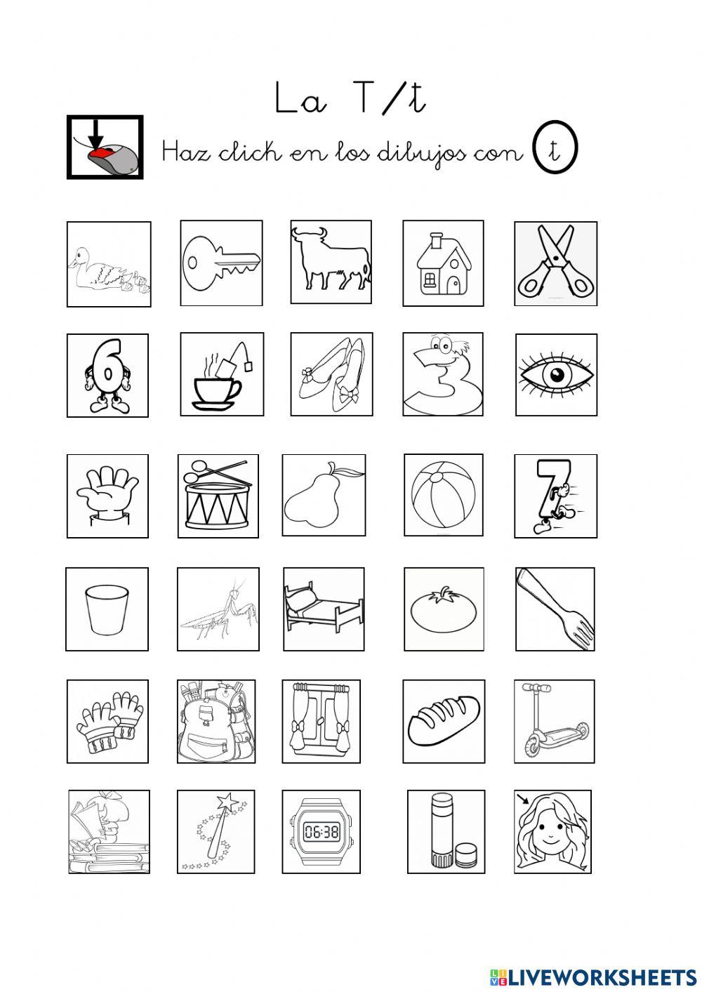 Discriminación auditiva de la t